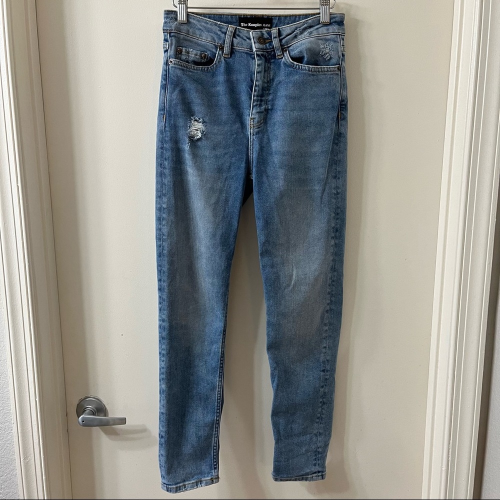 The Kooples Lizy Jeans Zip Fly 5 Pocket Style Distressed Size 26 - Picture 2 of 12